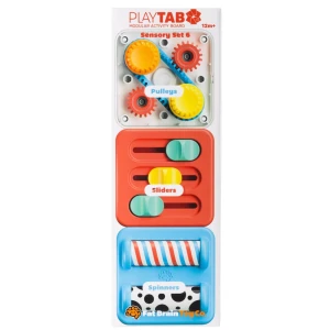 PlayTab Sensoryczne Kwadraty. Zestaw 6 z Gąsienicą. 