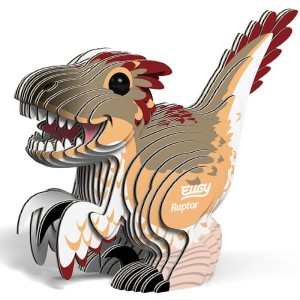 Dinozaur Raptor Eugy. Eko Układanka 3D.  