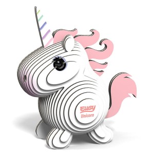 Jednorożec Różowy Eugy. Eko Układanka 3D