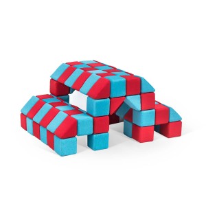 Zestaw miekkich klocków magnetycznych Joy JollyHeap 150 szt 2 kształty 