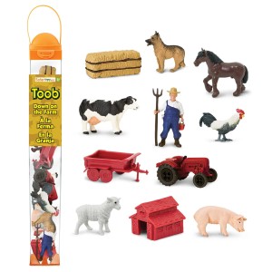 Na Wsi.  Zestaw Figurek w Tubie Safari Ltd.  