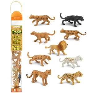 Wielkie Koty.  Zestaw Figurek w Tubie Safari Ltd.